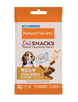 2 x Nature's Variety zum Sonderpreis! - Deli Snacks Junior mit Huhn 2 x (12 x 50 g)