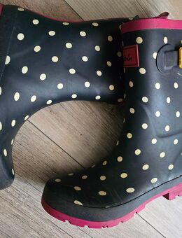 Gummistiefel blau mit Punkten Größe 39 - Berlin