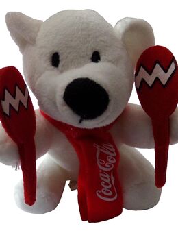 Coca Cola - Eisbär mit Samba Rasseln - ca. 11 cm - Edition 2016 - Doberschütz