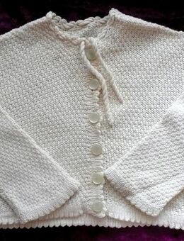 Original Handarbeit: 50er Jahre gestricktes Jäckchen für Kleinkinder - Niederfischbach