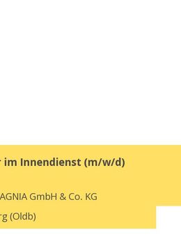 Mitarbeiter im Innendienst (m/w/d) - Oldenburg