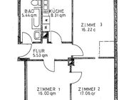 3-Zi-Wohnung mit Küche und Bad Pforzheim Nordstadt - Pforzheim