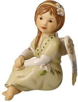 Goebel Engelfigur Schutzengel Gloria - Engel des Glücks, Weihnachtsdeko Höhe ca. 10,5 cm (1 St), Sammlerfigur, Weihnachtsfigur, Dekofigur aus Steingut