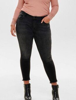 ONLY CARMAKOMA Skinny-fit-Jeans CARWILLY REG SK ANK JNS in washed-out Optik