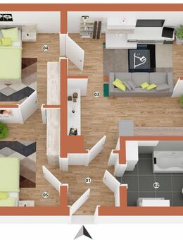 Günstige 3-Zi-Wohnung mit Garage und Tageslichtbadezimmer - Schwäbisch Hall