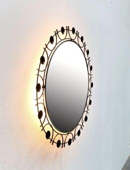 Mid Century Illuminated Mirror Spiegel zu 60er 70er String Teak - Hamburg Hamburg-Nord