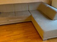 Sofa mit Ottomane links und Bettfunktion, 275 cm breit, 215 cm lang, 60 cm tief - Heusenstamm