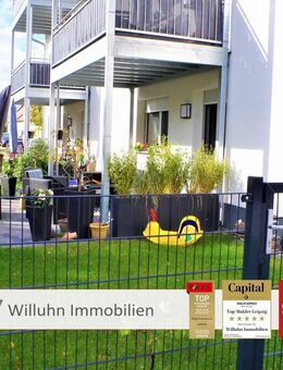 Zum 01.09.2025 - Moderne Terrassenwohnung mit Stellplatz und Garage | Fußbodenheizung - Rackwitz