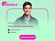 Leiter technische Ausbildung (m/w/d) vorwiegend Mechanik - Wehingen