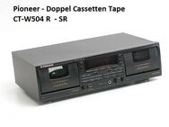 PIONEER- DOPPEL-CASSETT-DEck- CT-W504 R schwarz, Doppeltape 2 Autoreverse Laufwerken Dolby B C HX-Pro regelbarer Kopfhörer - Dübendorf