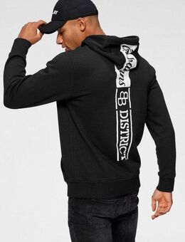Bruno Banani Kapuzensweatshirt langärmlig, schmal geschnitten, bedrucktes Design