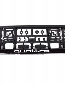2x ORIGINAL Kennzeichenhalter für Audi Quattro Geko UV-Druck witterungsbeständig Set 5673 - Wuppertal