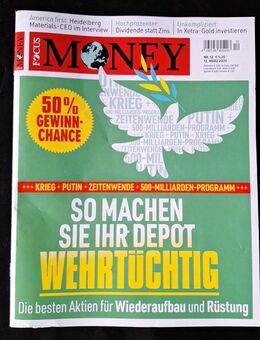 Focus Money, Ausgabe 2025 Nr. 12 vom 12.03.2025 neu So machen Sie Ihr Depot Wehr - Essen