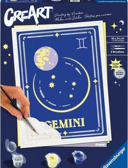 Ravensburger Malen nach Zahlen Strenzeichen (Zodiac Sign) Zwillinge, Made in Europe