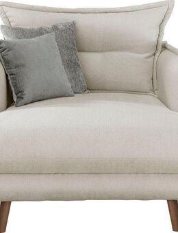 INOSIGN Loveseat Lazio, moderner Sessel mit einer bequemen Polsterung, 2 Stk. Zierkissen