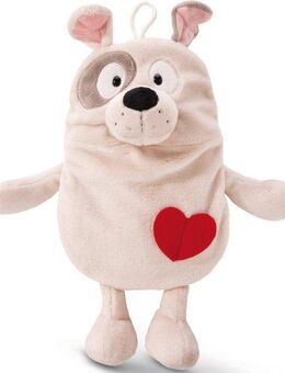 Nici Wärmflasche Winter, Hund 350 ml, 2in1 - weiches Kuscheltier & Wärmflasche in einem