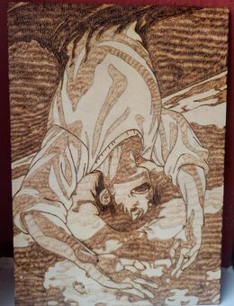 Jujutsu Kaisen: Toji Fushiguro Brandmalerei A5 - Bietigheim-Bissingen