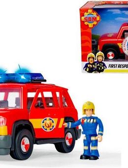 SIMBA Spielzeug-Feuerwehr Sam First Responder Fahrzeug, mit Licht und Sound
