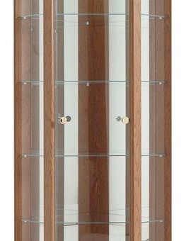 fif möbel Vitrine TRIO Eckvitrine/Glasvitrine 1x Glastür, perfekt für Sammler, Sammlervitrine