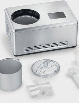 Severin Eismaschine EZ 7405, 2 l, 180 W, 2l Kapazität, Aktivkühlung durch Kompressor, schnelle Zubereitung