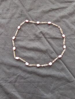 Goldkette 333 mit Rhodochrosit - Kutenholz