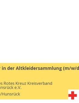 Mitarbeiter in der Altkleidersammlung (m/w/d) in Teilzeit - Simmern (Hunsrück)