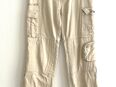 Herren Cargo Hose Designer Sommerhose hell beige Slim Fit Gr. S getragen in 12055
