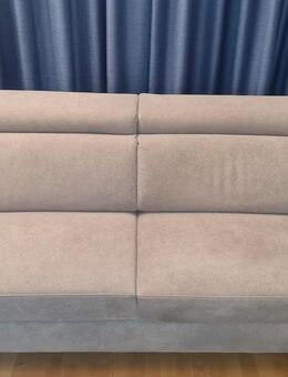 Graues HUKLA Sofa, 2,5-Sitzer mit abwischbarem Stoff - Berlin Treptow-Köpenick