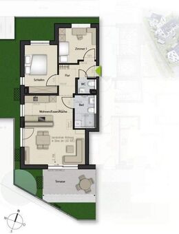 Komfortabel & Barrierefrei im Grünen: Ihr 3-Zimmer-Gartentraum (75 m²) - Holzgerlingen