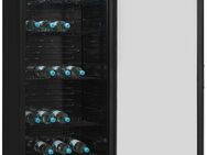 exquisit Getränkekühlschrank GKS350-1-GT-280D schwarz, 173 cm hoch, 60 cm breit, 320 L Volumen, Getränkekühlschrank mit Glastür, LED