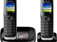 Panasonic KX-TGJ322 Schnurloses DECT-Telefon (Mobilteile: 2, mit Anrufbeantworter, Weckfunktion, Freisprechen)