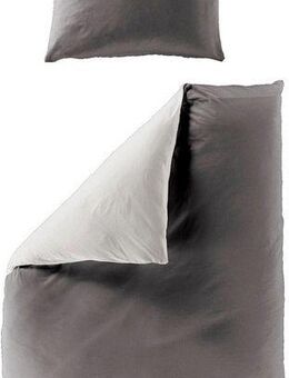 BIERBAUM Wendebettwäsche Modern Uni in Gr. 135x200 oder 155x220 cm, Renforcé, 3 teilig, Modernes Unidesign: Schlichte, elegante Optik für jedes Schlafzimmer