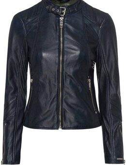 Maze Lederjacke mit Fast-forward-Applikationen