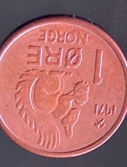 Münze Münzen Umlaufmünze Norwegen 1 Öre 1971 - Alzey