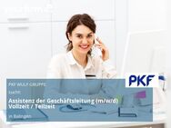 Assistenz der Geschäftsleitung (m/w/d) Vollzeit / Teilzeit - Balingen