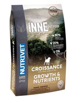 Nutrivet Inne Dog Growth - Sparpaket: 2 x 12 kg