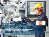 Technischer Kundendienstmitarbeiter (m/w/d) im Sondermaschinenbau - Rheinbach