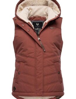 Ragwear Steppweste Hesty Wasserdichte Outdoor-Weste mit abnehmbarer Kapuze