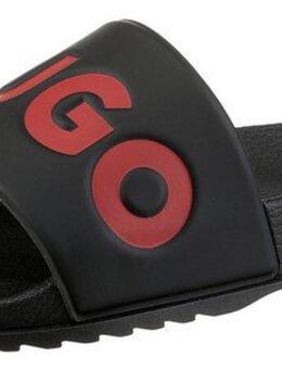 HUGO Match_It_Slid_rblg_N Badepantolette, Sommerschuh, Poolslides, Schlappen, mit HUGO-Logoschriftzug