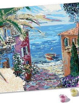 Ravensburger Malen nach Zahlen CreArt, Mediterranean Landscape, Made in Europe