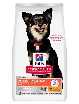 Hill's Science Plan Perfect Digestion Adult 1+ Small & Mini mit Huhn & braunem Reis - 1,5 kg
