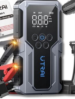 Powerbank & Booster Jump Starter 1500A mit Kompressor – Zuverlässige Starthilfe für Ihr Fahrzeug! Set452 - Wuppertal