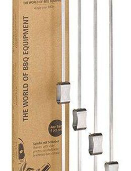Buddy's Grillspieß Buddy´s BBQ (Set, 4-St), Edelstahl, wiederverwendbar, 29 cm
