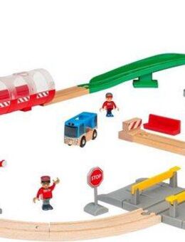 BRIO® Spielzeug-Eisenbahn BRIO® WORLD, Großes City Bahnhof Set, mit Soundeffekten, FSC® - schützt Wald - weltweit