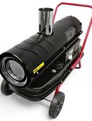 DeTec. DT-30Di Dieselheizgebläse mit Rauchabführung 30kW 38L Tank Dieselkanone in 41061