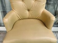 Stühle beige Leder 4 Stück - Karlsruhe