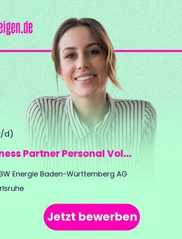 Business Partner Personal (w/m/d) Vollzeit / Teilzeit - Karlsruhe