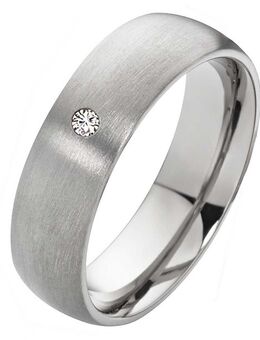Damenring Titanring DT047 mit Zirkonia und gratis Gravur - Aholming