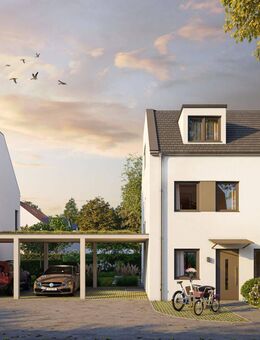 KFW 40 - Standard Neubau eines Reihenmittelhauses mit Süd-Garten in Untermenzing - München