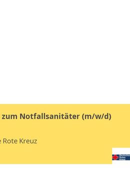 Ausbildung zum Notfallsanitäter (m/w/d) - Aachen